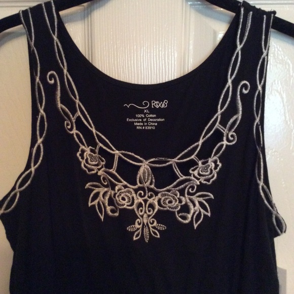 RXB black with white trim dress - Picture 1 of 8